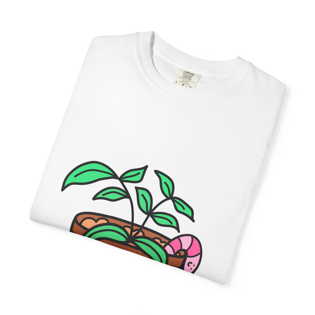 Cute Plant T-Shirt | Mental Health Unisex Shirt | Plants Lover Clothing | Believe In Yourself | Inspirational Quote Pun