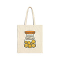 Happy Pills Cute Tote Bag | Cute Cotton Canvas Tote Bag | Mental Health Gifts | Happy Quotes