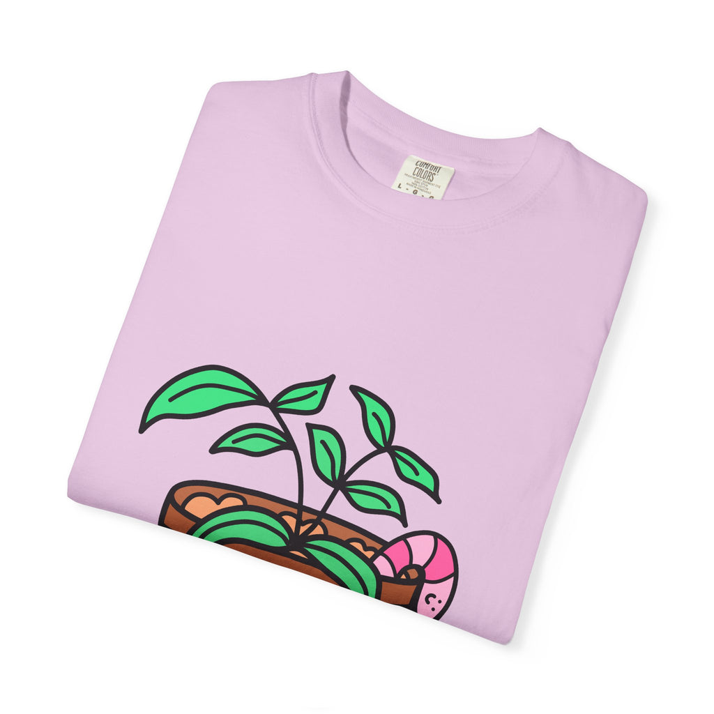 Cute Plant T-Shirt | Mental Health Unisex Shirt | Plants Lover Clothing | Believe In Yourself | Inspirational Quote Pun